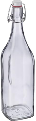 Westmark Bügelverschlußflasche, eckig (1 L)