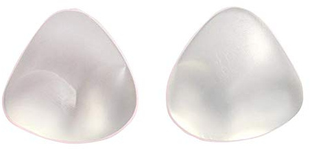 Inserti in silicone 3D triangolari push-up per costume da bagno e reggiseno, perfetti per reggiseni a triangolo, top bikini e costumi da bagno monopezzo (trasparente)