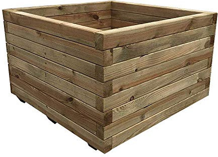 Simply Wood Tanalised Pressure Treated Square Planter – EXTRA LARGE PLUS