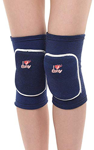 ITODA, 1 paio di ginocchiere per bambini, traspiranti, spesse, flessibili, tutori protettivi antiscivolo, con supporto in spugna, ottime per fare crawling, danzare, giocare a pallavolo