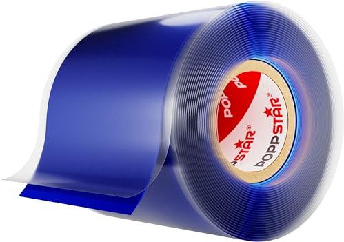 POPPSTAR selbstverschweißendes Silikonband, 3m x 50mm, Isolierband und Dichtungsband (Wasser, Luft), blau, 1 Rolle
