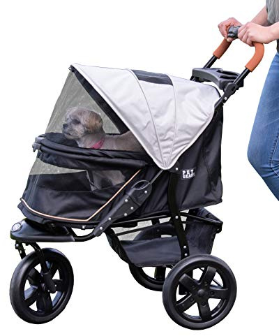 Pet Gear AT3 No-Zip Poussette pour animaux de compagnie Gris