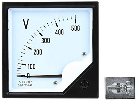 voltmetro Analogico Quadrante Pannello Calibro AC 0-500V per Dispositivi di Controllo Elettronico