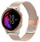 YOOSIDE Armband für Garmin Venu Sq 2 / Venu 2 Plus/Vivoactive 6/ Vivoactive5, Edelstahl Masche Metall 20mm Ersatzarmband für Forerunner 570 42mm, Approach S50 (Roségold)