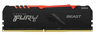Kingston FURY Beast RGB 8GB 3600MT/s DDR4 CL17 Memoria para Ordenadores de sobremesa Módulo único KF436C17BBA/8