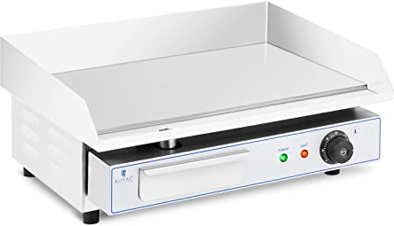 Royal Catering Fry Top Elettrico RC-EG002 (acciaio inox, 550 x 350 mm, 3.200 W)