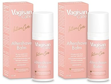 VagisanCare Aftershave Balm - 2 x 50 ml – Sanftes Aftershave für den Intimbereich | Beruhigt, pflegt und wirkt Rasierpickeln entgegen