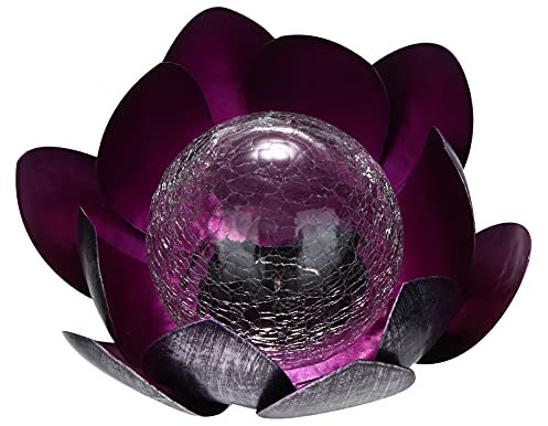 POPETPOP 1pièce Lampe Solaire Décorative Forme De Lotus Flottante Pour Jardin Et Étang Éclairage Extérieur