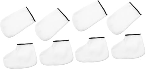Healeved 4pares Guantes y Calcetines De Cera Para Spa De Manos y Pies Reutilizables y Lavables Cuidado Exfoliante Para Tratamientos De Hidratación Casa o Salón