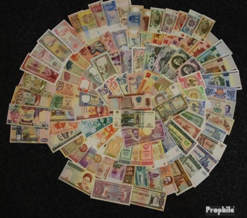 Tutto Mondo 100 Varie bankfrische Banconote Nuevo Fuori Numerose Paesi (Banconote per Collezionisti - nessun Mezzo di pagamento)