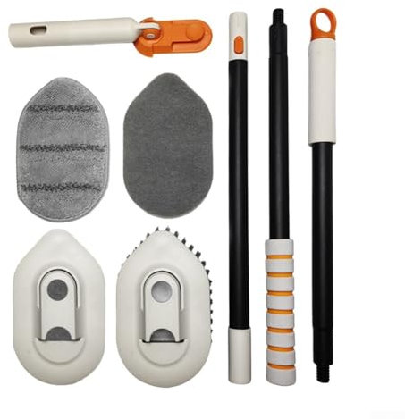 Leicht zu manövrierender 3-in-1-Bodenschrubber für Badezimmer und Küche gleichermaßen