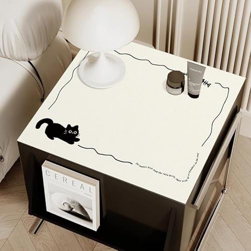 Housse De Protection Pour Machine À Laver Top 60X60Cm Le Chat Noir Tapis De Protection Antidérapant Pour Seche Linge, Dessus Imperméable Tapis Lave Linge Pour Cuisine Maison Salles De Bains