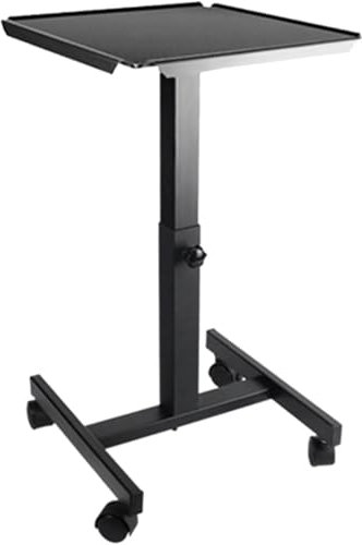 ZQDUFEA Portable Mobile Projector Cart Projector Bracket Tray Trolley Universal Telescopic Lifting Worktable Black Laptop Stand