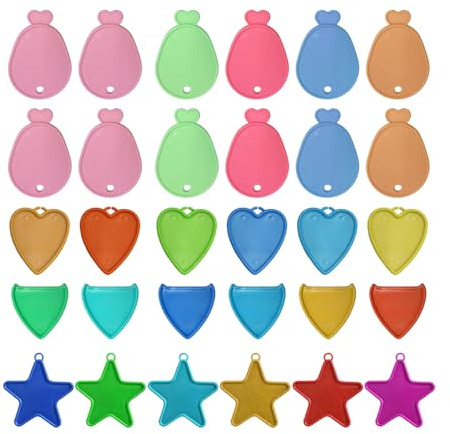 CHROMACRAFT 30 Pesas para Globos De Helio, Pesas para Globos De Colores, Dijes De Globos De Plástico, Adecuados para Cumpleaños, Bodas, Fiestas Y Celebraciones (Estilos Y Colores Aleatorios)