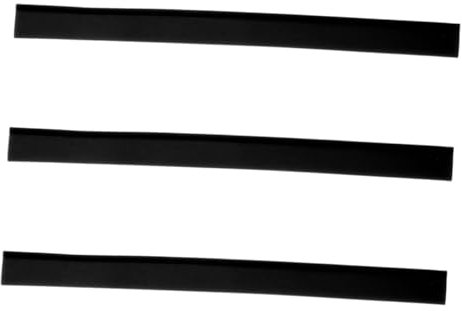 Mikikit 3pcs Universal Window Squeegee Rubber Replacement Strips 30cm Black Rubber Blades for Glass Cleaning Shower Doors Car Windshield Home Accessories