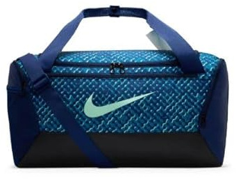 Nike Unisex Brsla Xs Duff- 9.5 AOP Fa25 Sporttasche, Blue Void/Black/Mint Foam, Einheitsgröße
