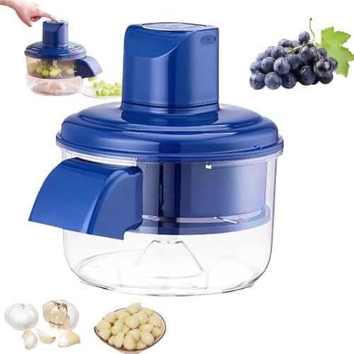 Electric Grape Peeling Machine,Automatic Small Fruit Garlic Peeler Machine Cherries Tomato Garlics Peeler Skin Remover Tool Rechargeable Commercial Smart Fruit Machines for Garlic