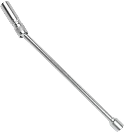 PLAYOCCAR - Chiave magnetica per candele, 14 mm | Strumento di montaggio e smontaggio per candele, 3/8, magnetico, 360°, 12 punti, strumento di rimozione a parete sottile
