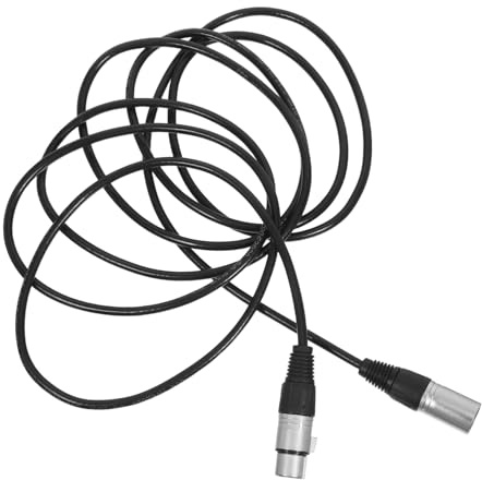 PartyKindom Balanced Xlr Male to Female Microphone Cable Professional Mic Wire with Secure Connectors for Audio Transmission in Studio Podcast Mixer and Speaker Use