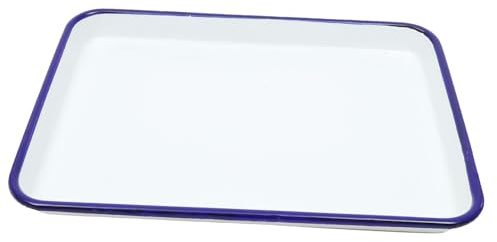Gatuida Bandeja Rectangular Esmaltada para Hornear 27x19 Cm Molde Antiadherente de Acero Resistente al Calor para Repostería y Cocina Diaria Color