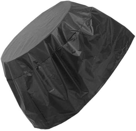 DIYEAH Copertura Barbecue Rotonda per Esterno Protettore Resistente per Grill Affumicatori e Mobili da Giardino Telo Antipioggia e Antipolvere Facile da Trasportare