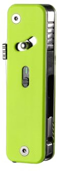 ROXON S503G 9 in 1 Mini Multi Tool EDC Pocket Knife Multitool with G10 Handle,Scissors,Screwdriver,Threader,Awl, Flat Screwdriver,Ruler,Tweezers for Outdoors Fishing Camping,Gifts for Men (Neon Green)