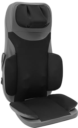 Massagesitzauflage 5-in-1-Mehrbereichsmassage Massageauflage mit 5 Funktionsmodi und 3 Stufen Intensität, Massagematte mit Wärmefunktion Rückenmassage für Autos, Bürostühle