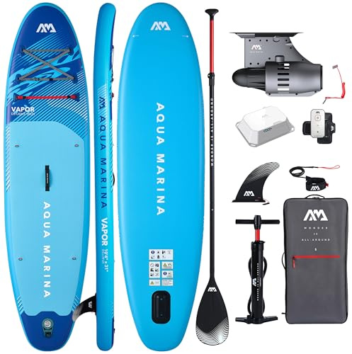 Aqua Marina E-Vapor 10'4 Aqua Splash 2026, SUP Board mit Motor BLUEDRIVE S, aufblasbares Allround Stand Up Paddle Board 315x79x15 cm, 140 kg