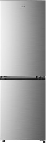 CANDY Fresco Style CNCQ2T6S18CX, Frigorífico Combi, Ancho 59,5cm, Altura 185cm, 315L, Total No Frost, Motor Inverter, Cajón Humidity, Control Digital Interno, Luz LED, Puertas Reversibles, Inox