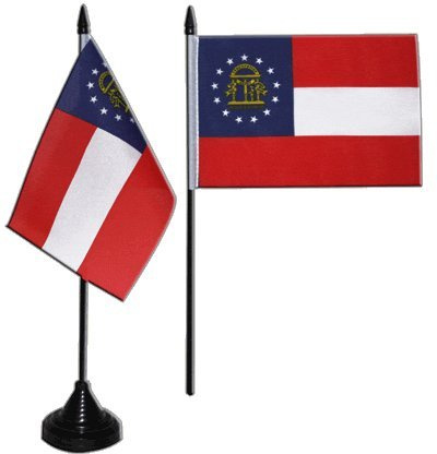 Digni® Drapeau de Table USA US Georgia, Mini Drapeau - 10 x 15 cm