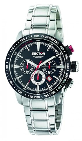 Sector 850 R3273975002, Orologio da polso Uomo, Argento (Nero/Argento)