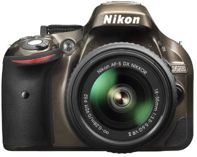 Nikon D5200 Digital SLR with 18-55mm VR II Compact Lens Kit - Bronze (24.1 MP) 3.0 inch LCD