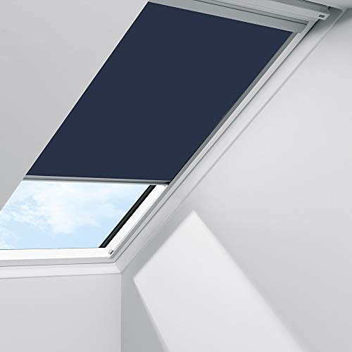 Orignal VELUX Sichtschutzrollo RFL M08 9050S / Bedienart : Manuell / Farbe : Uni Blau / Fenstergröße : M08 / Fenstertypen : GGU, GPU, GHU, GTU, GXU, GGL, GPL, GHL, GTL, GXL, GIL, GIV, GDL, VFE, VFA, VFB, GEL, VEA, VEB, VEC _23472