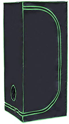 Rapid Teck® Grow Zelt (40 x 40 x 120 cm) Home Grow Tent | Indoor Growzelt | schwarz grün | Growroom Growschrank Darkroom Pflanzenzelt Gewächshaus Zuchtzelt Growzelt