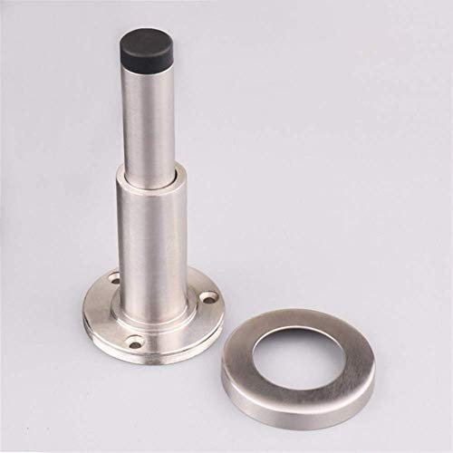 Türstopper Bodentürstopper, Hydraulischer Puffer Aus Reinem Kupfer, Stummer Türstopper, An Der Wand Montierter Stoßfänger, Nicht Magnetische Türberührungshardware (Farbe: Schwarz Gepuffert)