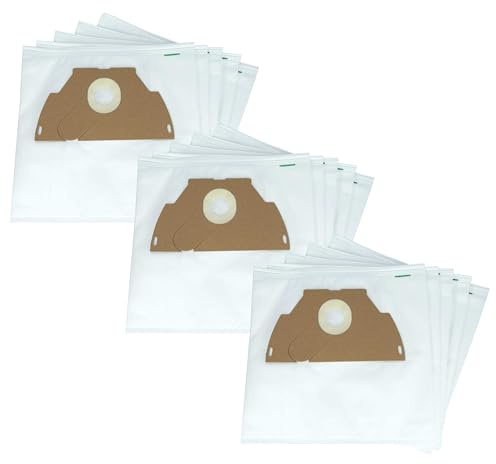 vhbw 30x Sacs remplacement pour Swirl E 84 / E84 pour aspirateur | 28cm x 27cm blanc