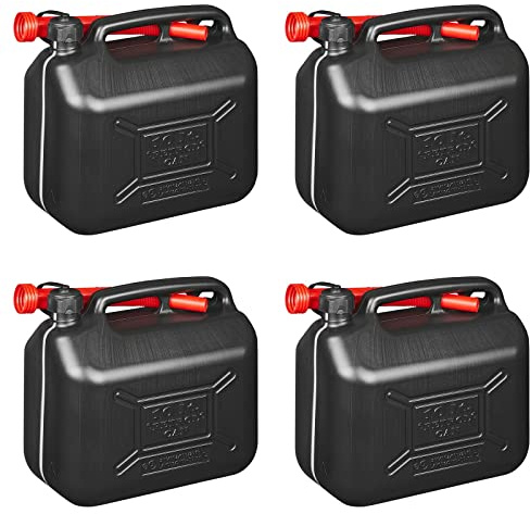 4x Kraftstoffkanister 10L Kunststoff Reserve Diesel Benzinkanister