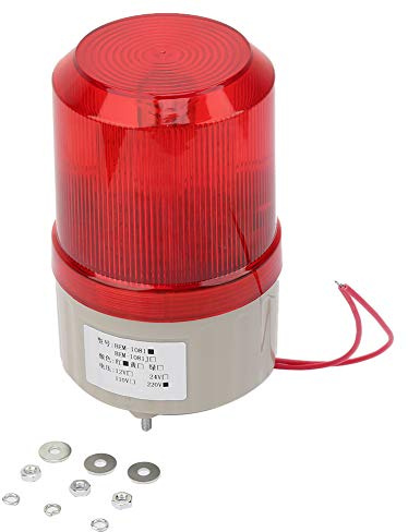 LiebeWH 220V LED Clignotant Rotatif Avertissement Feux de Secours Feux Stroboscopiques d'urgence Ampoule Rouge Balise Flexible Stroboscope Tracteur Voyant D'avertissement