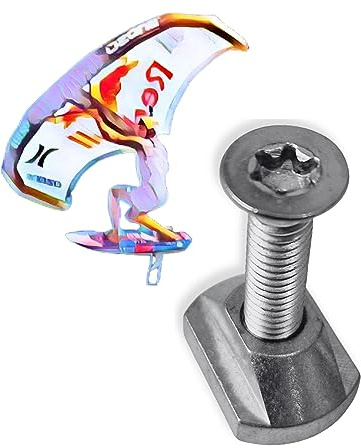 Enhanc3d Designs - Torx-Schrauben und Muttern für Wingfoil, Hydrofoil, Surfoil aus Edelstahl in Marine-Qualität (M6)