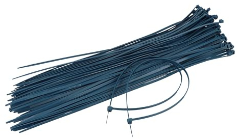 KTEC380X4.5MDBL | KTEC BLUE METAL DETECTABLE CABLE TIES, 380MM X 4.5MM NYLON 66, UL94HB FLAMMABILITY (PACK OF 100)