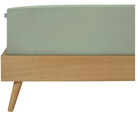 Schiesser Edeljersey Spannbettlaken Jessi | 100% gekämmte Baumwolle aus nachhaltiger Produktion | für Matratzen 180x200cm bis 190x200cm | Matratzenhöhe bis 22cm | Hellgrün