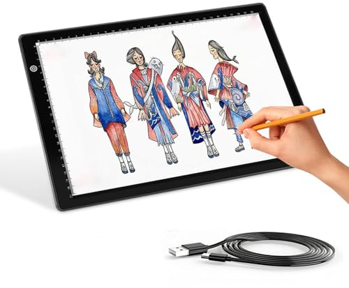 Scatola luminosa A4 Dia-Viewer, 3 modalità di luminosità e scanner di luce di elaborazione APP, alimentata tramite USB, ultra sottile e illuminata, per la scansione di film negativi