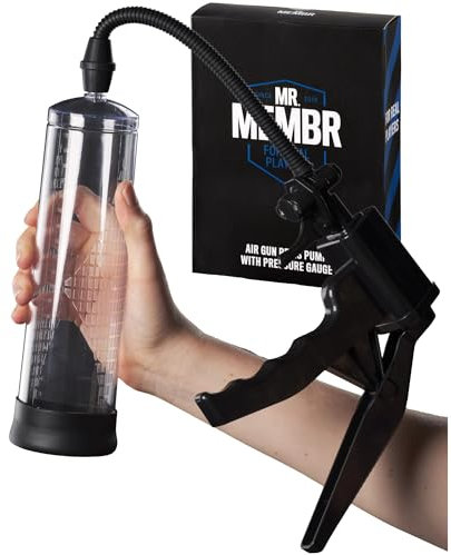 MR.MEMBR Penis pumpe Air Gun - Penis Pump für Penis Verlängerung - Penis Vergrößern Vakuumpumpe für Den Mann - Manuell Penis Vakuumpumpe Herren - Erektionshilfe für Männer - Penis Extender