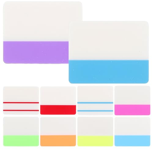 STOBOK 10 Bücher Selbstklebende Registerreiter Farbige Durchscheinende Notizblöcke Kleine Notizblöcke Memo-Aufkleber Für Arbeit Studium Notizen To-Do-Liste