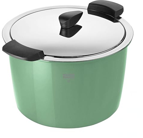 Kuhn Rikon Hotpan Servierkochtopf Ocean Green 5,0 L Ø 22 cm Kochtopf mit Thermoschale Thermobehälter zum Warmhalten