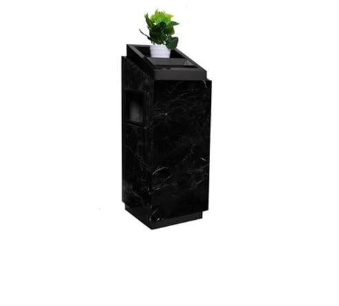 Cubo de basura para exteriores grande Vertical de acero inoxidable con cenicero, bote de basura de mármol comercial for exteriores, vestíbulo de Hotel, edificio de oficinas especial Clasificación Pati