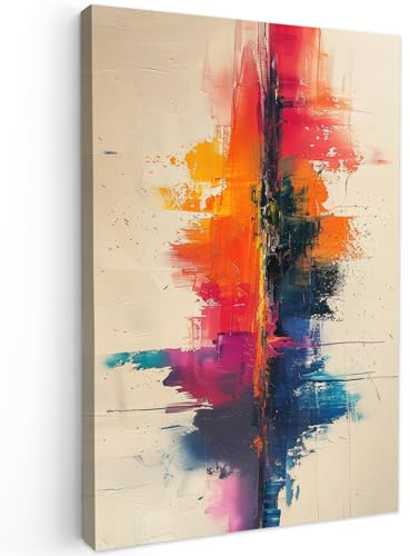 MuchoWow© Bilder Groß XXL Wohnzimmer Deko Moderne Wandbild Kunstdruck | 80x120 cm - Leinwand Bild Schlafzimmer über Bett Room Decor Geschenke Aquarell - Kunst - Modern