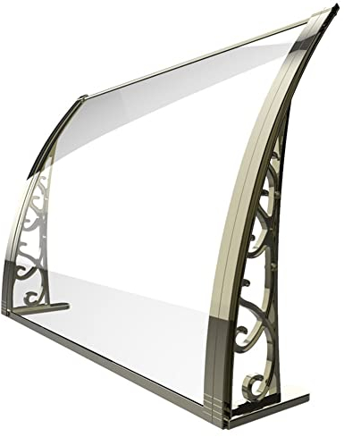 Markisen für Türen, Fenster, Türmarkise, Vordach, Vorder-/Hintertür, Veranda-Überdachung, Terrassenüberdachung, Regen- und Schneeschutz, gewölbte Markise, Halterung aus Aluminiumlegierung, e
