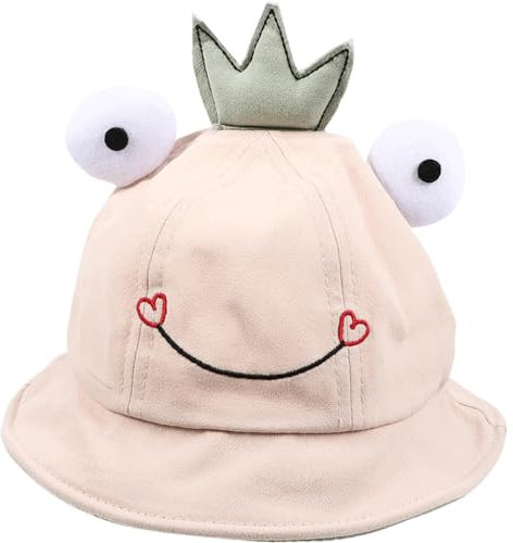 POSEDWRA Babymütze, Frühling und Herbst, Sommer, Frosch-Fischermütze, niedliche Kinder-Jungen- und Mädchen-Babyschalenmütze, Sonnenschutz, Gezeitenmütze