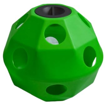 Lime Green Hay Ball - With 75mm Feed Holes (Free Delivery)